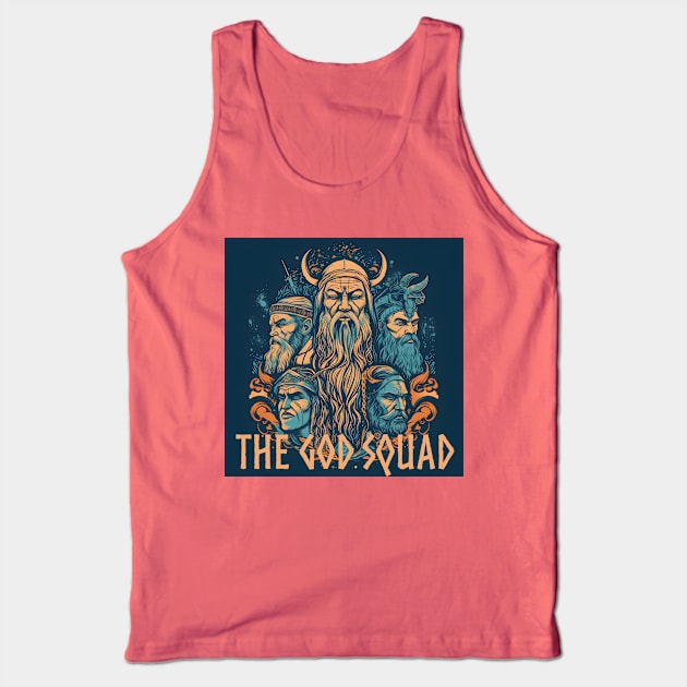 The God Squad Norse Mythology Asgardians Tank Top by Grassroots Green